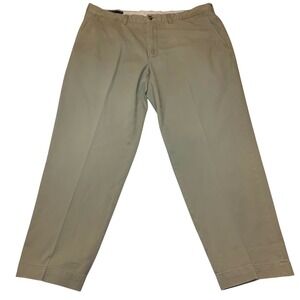 Vintage Polo Ralph Lauren Preston Pants Khaki Beige 38x30 Classic Fit Preppy